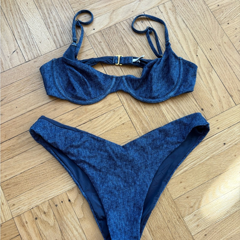 We Wore What denim-look bikini